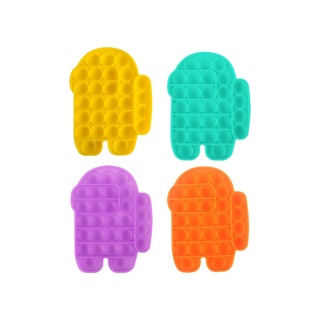 Rainbow Push Bubble Pops Fidget juguete sensorial para Autisim necesidades especiales Anti-estrés juego alivio del estrés Squish Pops It (1)