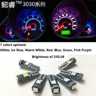1pcs T5 3SMD 3030 LED luz Interior del coche Auto luz lateral medidor de instrumentos bombillas YUE (3)