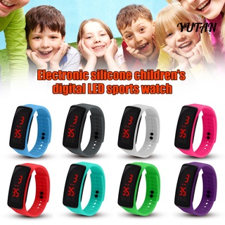 reloj de pulsera electrónico digital deportivo con banda de silicona para niños