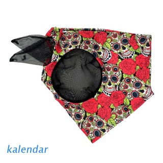 KALEN Skull Rose Print Horse Fly Mask with Ears Comfort Fit Horses Face Protection from Insect Bites Summer Breathable Fine Mesh Anti-mosquito Horse Veil Cover
