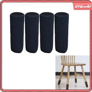 4xmarrón para dia 3.5-7\\\" tapas de muebles /calcetines de pierna de silla tejida (1)