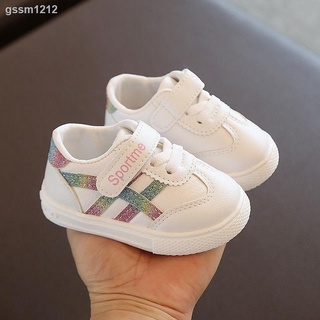 Zapatos de bebé niño 2020 primavera y otoño nuevos hombres y mujeres s niños s zapatos blancos 0-3 años de edad 2 bebé suela suave blanco zapatos todo-partido