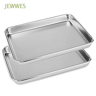 jewwes fácil de limpiar hojas de hornear chef cocina vaporizador horno bandeja de galletas utensilios de cocina 1pc de acero inoxidable platos caseros