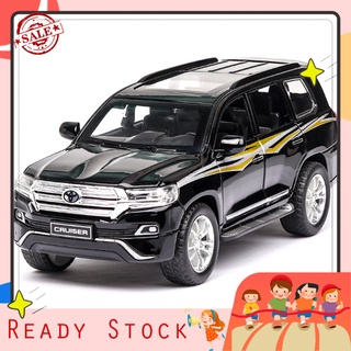 【sabaya】 1/32 for Toyota Land Cruiser Pull Back Car Model with LED Sound Kids Toy Gift