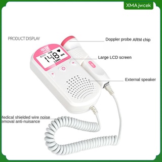 Portable Fetal Doppler Baby Heartbeat Monitor FHR 2.5Mhz Probe LCD Display (3)