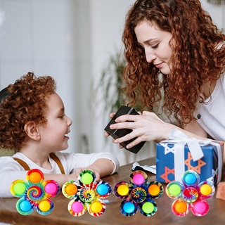 SPINNER Juguete de burbujas Fidget/juguetes de burbujas Popit Figet alivio del estrés para niños adultos temprano educativo Simple Dimple Pop It (1)