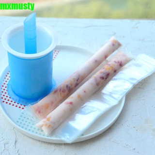 mxmusty bolsa de helado al aire libre autosellable práctica bolsas de moldes 20pcs desechables transparente diy verano plástico hielo palo de hielo lolly/multicolor