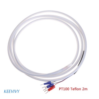 kee 2m ptfe pt100 rtd 3 alambre sensor de temperatura aceite impermeable anticorrosión