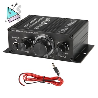 Dc12V Hifi amplificador de potencia para el hogar y Video estéreo receptor de música Mp3 amplificador de coche de alta calidad