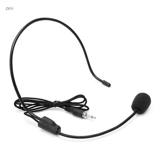 DEVI 3.5 Mm Micrófono Con Cable Amplificador De Voz Auriculares Estudio Conferencia Discurso Altavoz