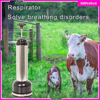 bomba de respiración de pantorrilla herramienta de respiración para recién nacidos terneros plata (1)