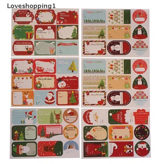 Loveshopping1 108 Unids/12Sheets Pegatinas De Navidad Embalaje Sellado Etiquetas Decoración Para Hornear Mi