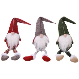[nuevo Producto]decoración de navidad sentado de piernas largas decoración del Festival elfo para el hogar