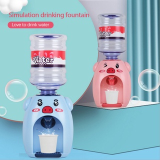 & Children's simulation fun drinking fountain mini cute pig frog shape pretend game kitchen drinking fountain toy abloom