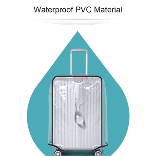 Explosion Clear PVC Suitcase Cover Rolling Luggage Cover Protector for Carry on Luggage (6)
