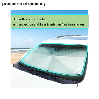 [prosperoneframe] Protector de visera frontal para coche, parasol, aislamiento frontal para parabrisas [MY]