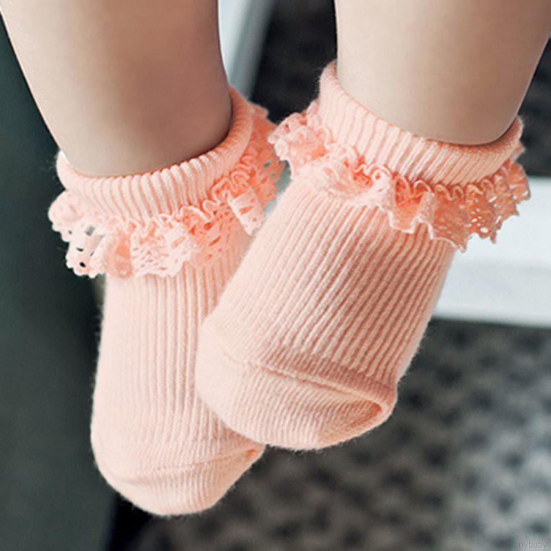 Mybaby calcetines cálidos de algodón suave para recién nacidos/calcetines de tobillo para suelo de bebé
