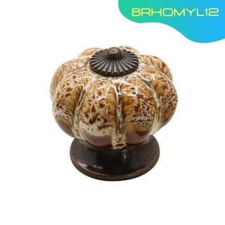 Brhomyl2 pequeño manija De cerámica redonda calabaza Para gabinete con tornillos/cajones/puerta De armario