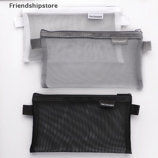 [friendshipstore] estuche portátil de malla transparente para estudiantes, portátil, capacidad l, bolsa de documentos con cremallera (3)