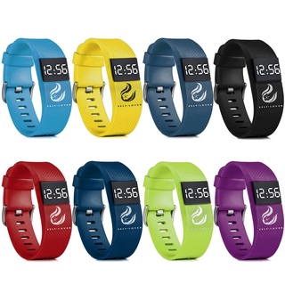 Howxuantop moda Digital LED deportes reloj Unisex banda de silicona relojes de pulsera hombres mujeres China marea reloj