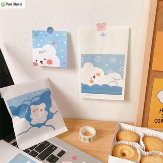 pandora 10pcs coreano regalo envoltura organizar bolsa de color cuadros regalo bolsa de regalo embalaje pequeño lindo almacenamiento en bolsa de papel kraft (1)