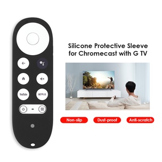 funda protectora con mando a distancia de silicona para chromecast con google tv