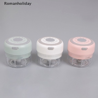 [romanholiday] mini picador de ajo eléctrico/triturador de carne/triturador para nueces/frutas/verduras/alimentos co