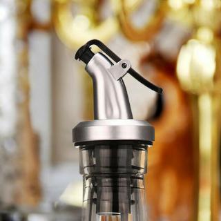 Pulverizador de aceite de plástico dispensador de licor botella de aceite tapón de vino vertedores utensilios de cocina (7)
