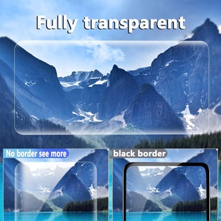 (2 piezas) para Motorola One Fusion Plus Protector de pantalla de vidrio templado totalmente cubierta para Moto One Fusion Plus transparente película transparente sin borde negro (5)