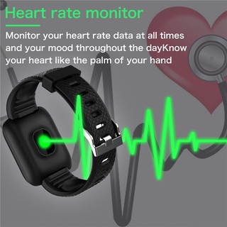 AKONY ⚡venta impactante⚡ 116Plus Reloj De Banda Inteligente Bluetooth Monitor De Presión Arterial De Frecuencia Cardíaca Rastreador De Ejercicios Pulseras Dispositivos Portátiles Podómetros (3)