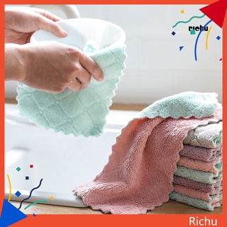richu - paño absorbente de agua para lavar platos, toalla, trapo, cocina, mantel limpio