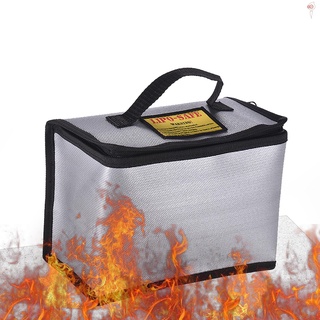 Ignífugo a prueba de explosiones Lipo batería segura bolsa portátil resistente al calor bolsa para carga de batería y almacenamiento 215 * 115 * 155 mm