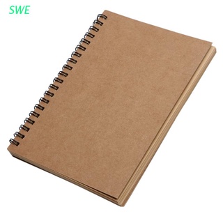 swe reeves retro espiral encuadernado bobina cuaderno en blanco cuaderno kraft boceto papel