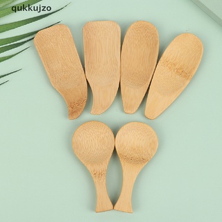 [qukk] 2 cucharas de madera pequeña de madera maciza condimentos cuchara hecha a mano miel cucharadita 458co
