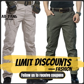 Pantalones tácticos impermeables Multi bolsillos militares pantalones de carga de alta calidad