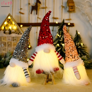 lighting gnome glittery - muñeca de felpa de navidad con lentejuelas, regalo para niños