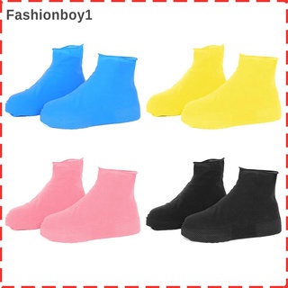 (fashionboy) 2 piezas al aire libre lluvioso días impermeables zapatos de silicona cubre botas protector