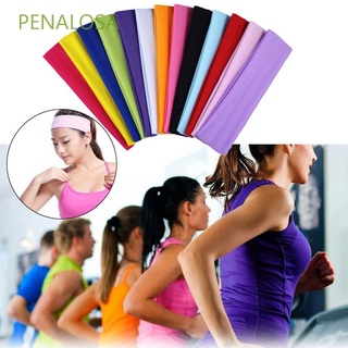 PENALOSA Women Hair Bands Outdoor Sweatband Yoga Headband Cycling Hair Accessories Candy Color Men Running Sports Elastic/Multicolor