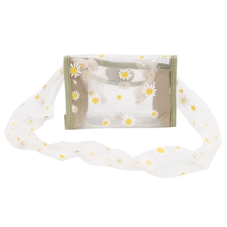 bolso de hombro con cinta transparente con estampado de crisantemo pequeño para mujer (9)