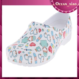 Ocean_xiao 1 Par De zapatos De lactancia con Estampado clásico para correr cómodos cómodos ligeros resistentes al deslizamiento De verano Casual (7)