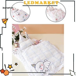 <Ledmarket> Juego de ropa de cama de muñeca suave con almohadas para dormir, edredón, sin olor, para decoración