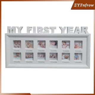 Baby's First Year Picture Photo Frame DIY Keepsake Newborn Baby Shower Gift
