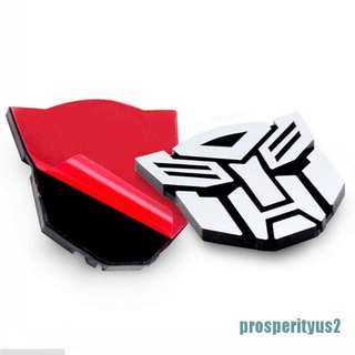 [prosperityus2] Protector de logotipo 3D Autobot Transformers emblema insignia gráfica calcomanía de coche (6)