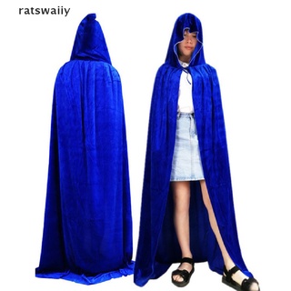 ratswaiiy halloween con capucha capa de terciopelo brujas ponchos para hombres mujeres princesa muerte co