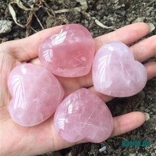 <hot*~pu> 1 pieza de cuarzo natural en forma de corazón rosa cristal amor piedras preciosas curativas coleccion