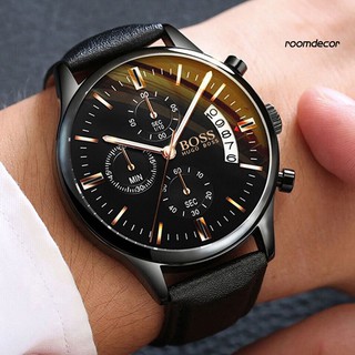 Bz reloj de pulsera de cuarzo con pantalla analógica redonda de aleación para hombre a la moda (1)