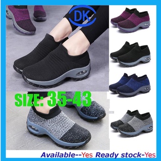 las nuevas mujeres zapatillas de deporte zapatos de baja parte superior de malla deporte zapatos de aire cojín al aire libre zapatos kasut sukan wanita 35-42