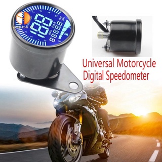 Velocímetro Digital universal para motocicleta Retro LCD odómetro Scooter ATV medidor Racer tacómetro indicador