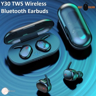 Y30 TWS audífonos inalámbricos deportivos/audífonos 5.0/Mini auriculares Estéreo binaurales | Y30 TWS audífonos inalámbricos deportivos al aire libre 5.0 binaurales Estéreo Mini audífonos
