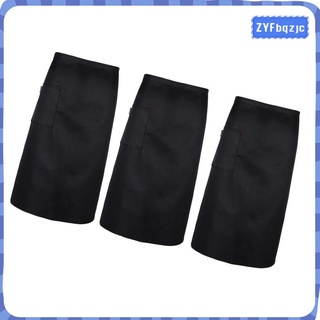 delantal de cintura negro delantal de cocina delantal de cocina bistro delantal con
